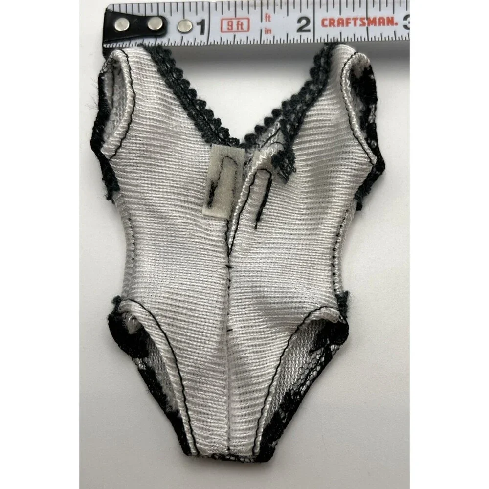 Vintage Barbie Lot of 6 Black/White: Black Lace Lingerie Outfits, Plus More!
